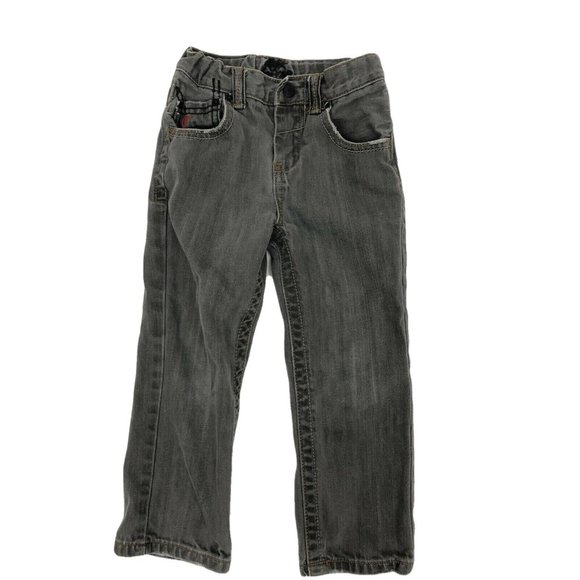 Quicksilver Girls Toddler Jeans Pants 4T Black Charcoal Stonewash Skinny Leg - Picture 1 of 12